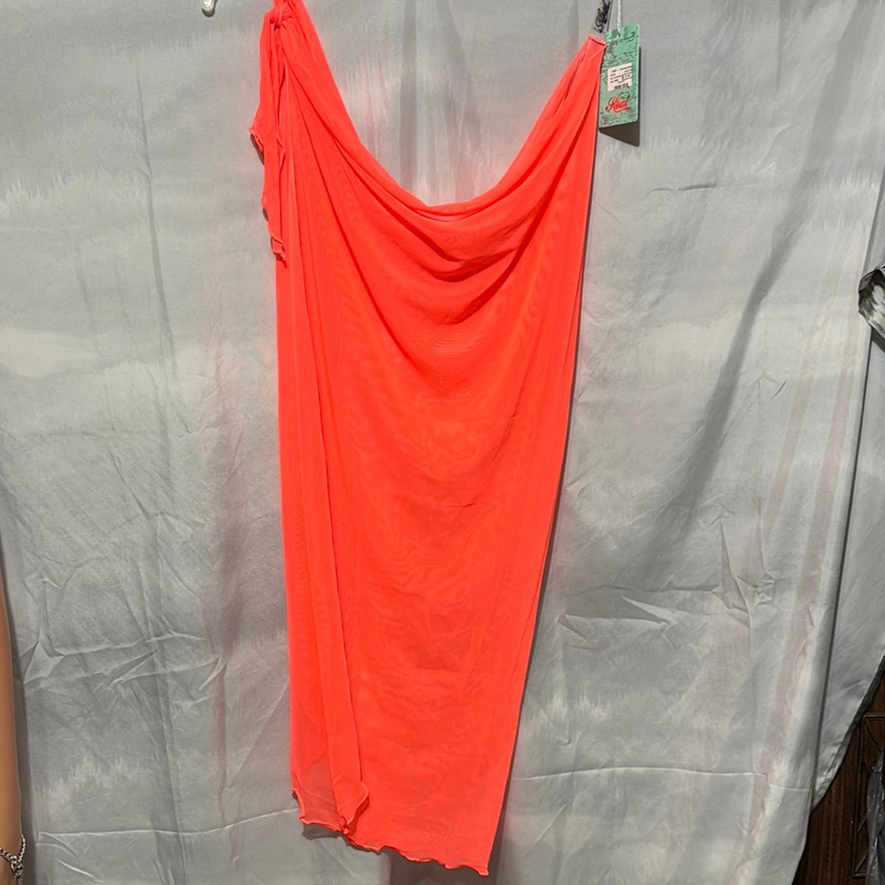 Heat Coral Swim Coverup One Size